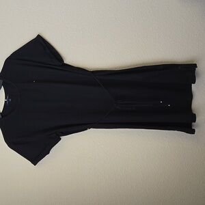 Tommy Hilfiger Black Mini Dress with Short Raglan Sleeves